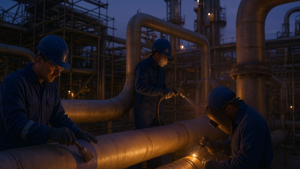 Proyectos de mantenimiento en plantas Oil & Gas (aislamiento, pintura, soldadura)