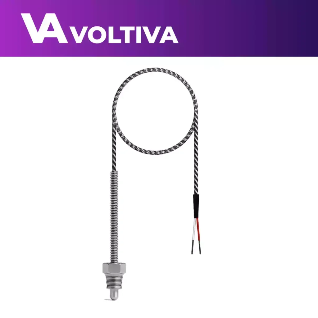 TERMOCUPLA VOLTIVA TIPO J – MODELO PERNO FIJO CON MINI-BULBO PRECABLEADO (3 M)