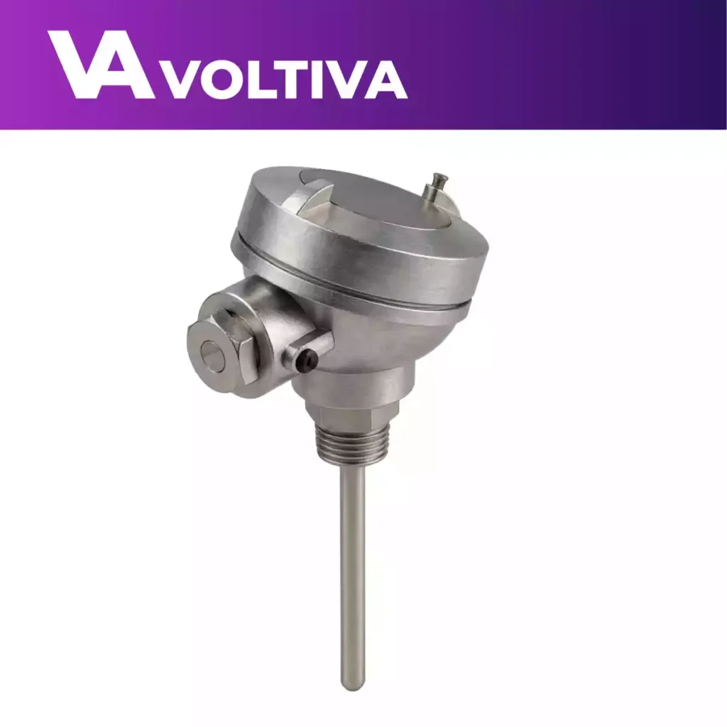 TERMOCUPLA TIPO K – ROSCA FIJA ½″ NPT CON BULBO RECTO Ø6.35 mm Y CABEZAL DE ALUMINIO INYECTADO