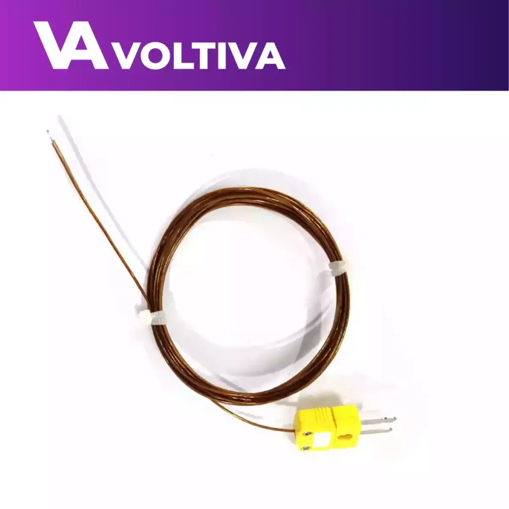 TERMOCUPLA TIPO K – PRECABLEADA EN FORRO DE TEFLÓN CON JUNTA EXPUESTA