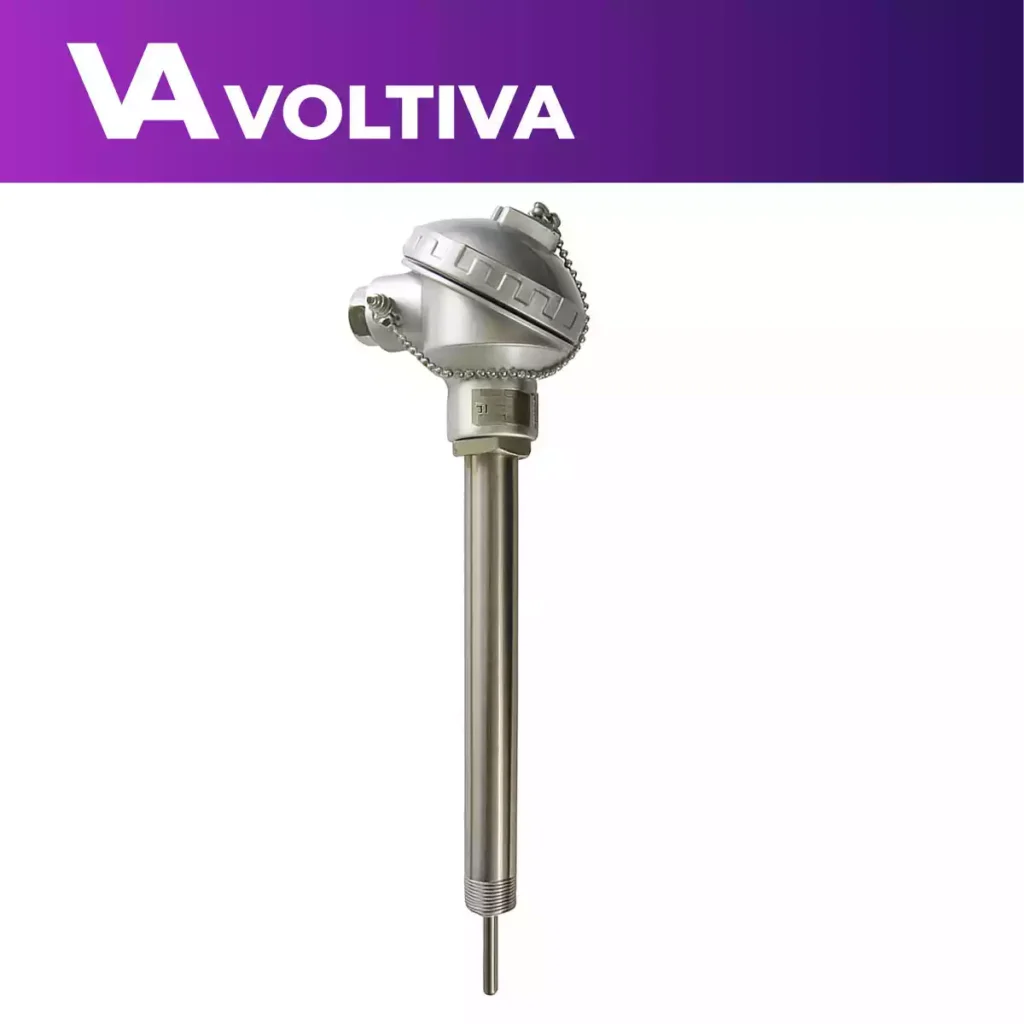 TERMOCUPLA TIPO J – BULBO METÁLICO CON PUNTA REDUCIDA Y CONEXIÓN ROSCADA FIJA