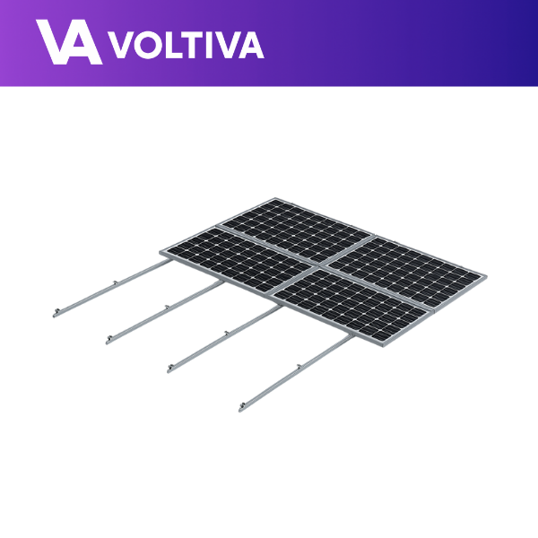 Estructura Coplanar 6 Paneles Solares