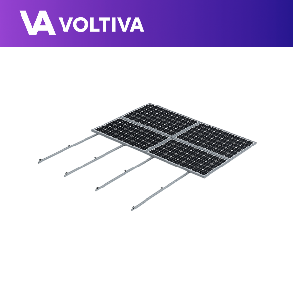 Estructura Coplanar 8 Paneles Solares