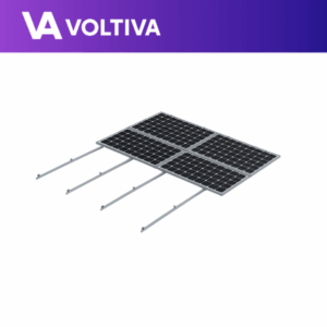 Estructura coplanar para 4 Paneles Solares