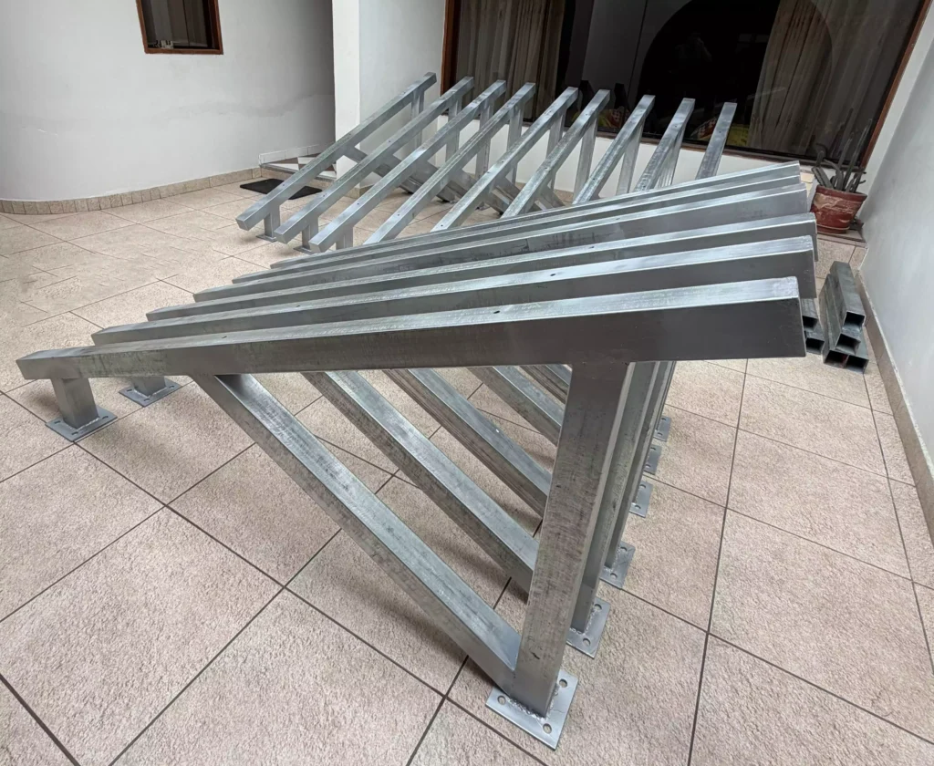 Estructuras en acero galvanizado para paneles solares