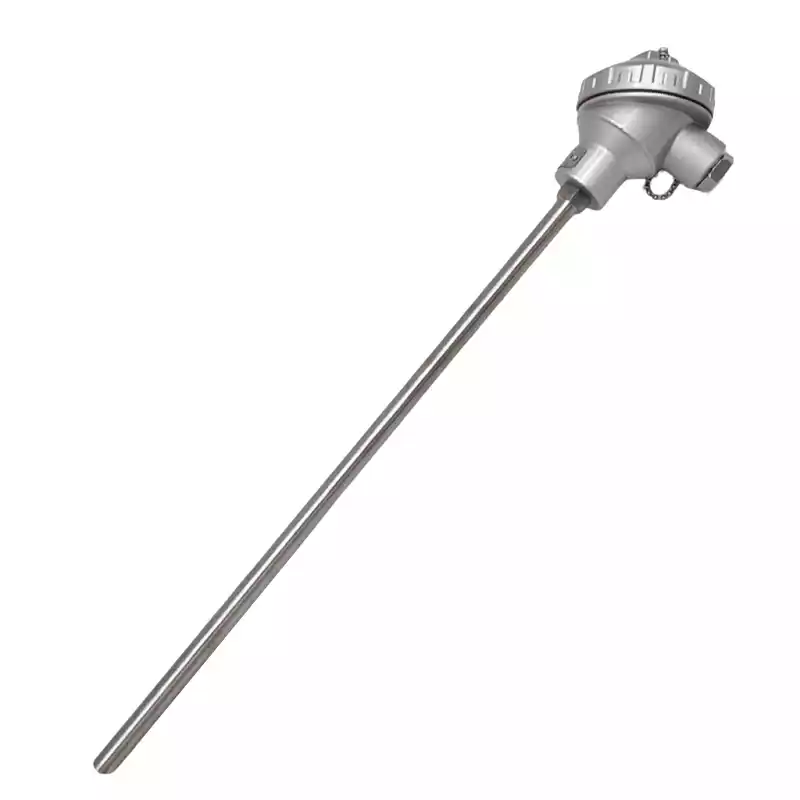 SENSOR PT100 CON BULBO RECTO EN ACERO INOXIDABLE AISI 316