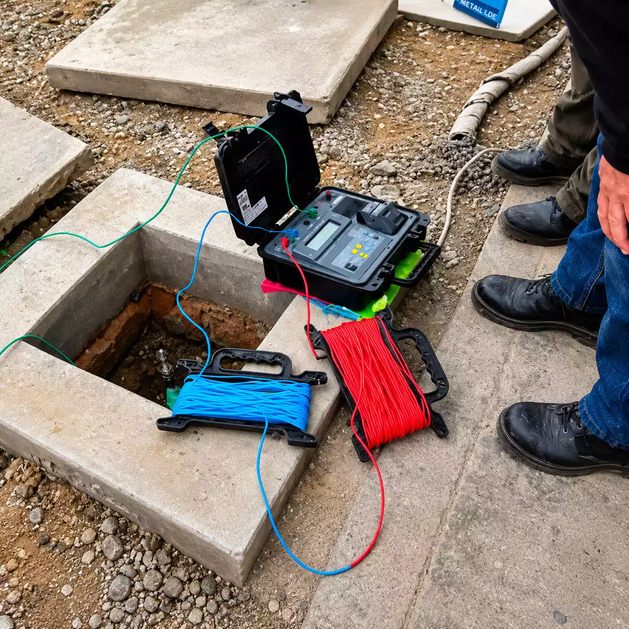 Medición ohmica de pozo a tierra en instalación eléctrica