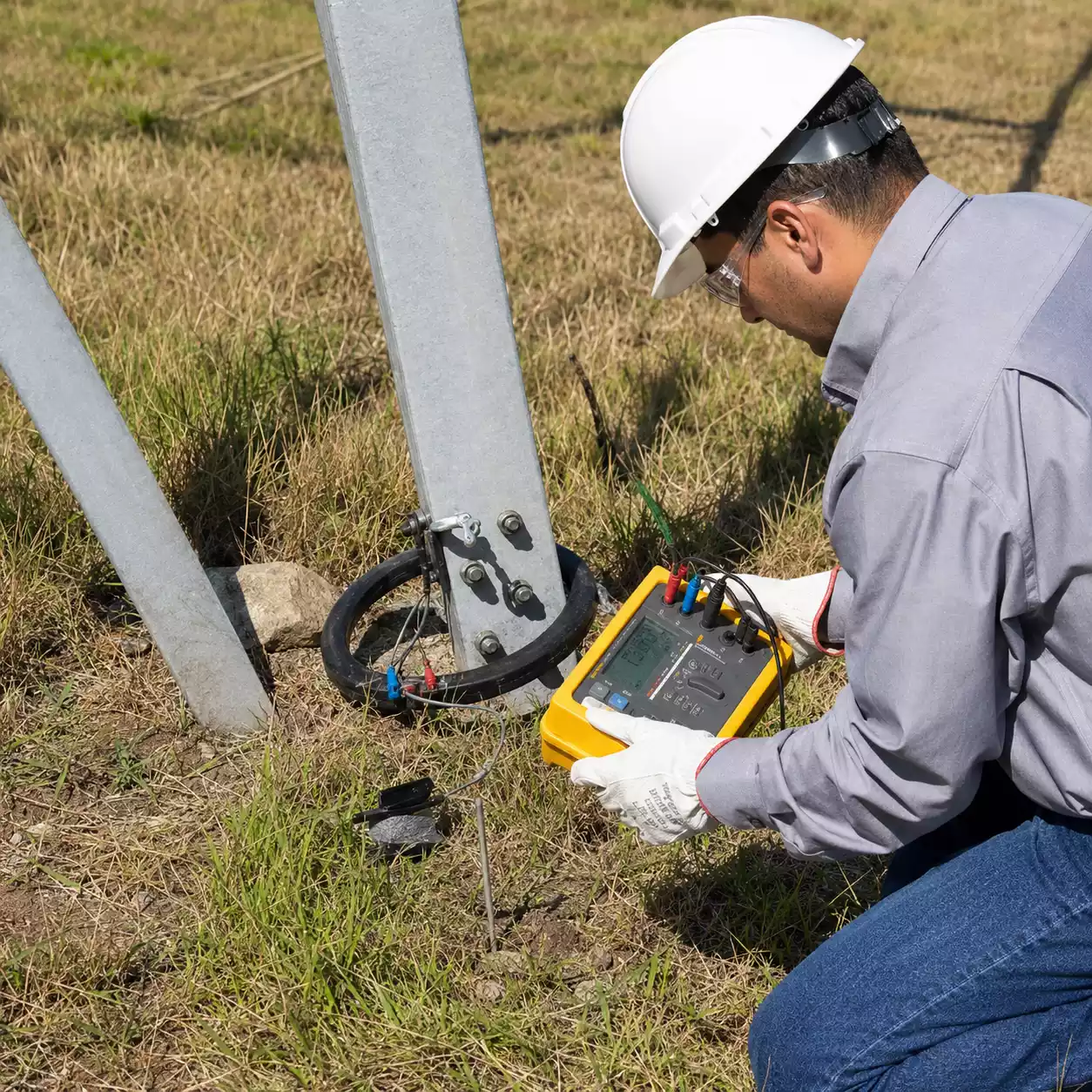 Limpieza de electrodo de pozo a tierra
